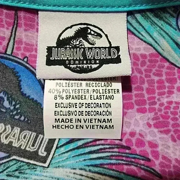Scrubstar Womens V-Neck Scrub Top Ultra Soft Size M, L, XL, 3XL Jurassic World - Picture 4 of 11